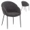 DINING CHAIR DRENNY FK18424.01 GREY FABRIC-METAL BLACK LEGS 62x63x85Hcm.
