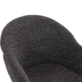 DINING CHAIR DRENNY FK18424.01 GREY FABRIC-METAL BLACK LEGS 62x63x85Hcm. DINING CHAIR DRENNY FK18424.01 GREY FABRIC-METAL BLACK LEGS 62x63x85Hcm.