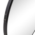 WALL MIRROR ROUND WITH HANGING STRAP HARKER FK4879 ALUMINUM FRAME IN BLACK Φ70cm WALL MIRROR ROUND WITH HANGING STRAP HARKER FK4879 ALUMINUM FRAME IN BLACK Φ70cm