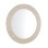 WALL ROUND MIRROR FONTE FK4880 MDF WITH PVC FRAME IN TRAVERTINE COLOR SCHEME Φ80cm