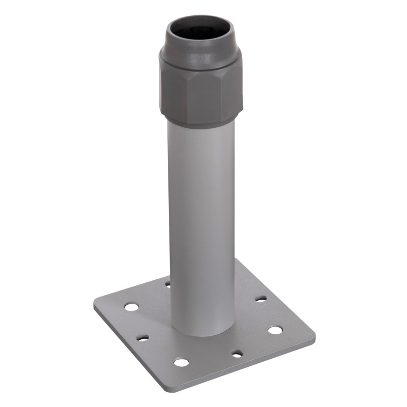 UMBRELLA BASE FK6607.01 ANODIZED ALUMINUM 18x18x30Hcm.