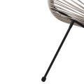 OUTDOOR LOUNGE SET 3PCS ACAPULCO FK11861.03 P.E.RATTAN ECRU-METAL IN BLACK OUTDOOR LOUNGE SET 3PCS ACAPULCO FK11861.03 P.E.RATTAN ECRU-METAL IN BLACK
