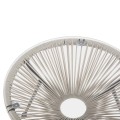 OUTDOOR LOUNGE SET 3PCS ACAPULCO FK11861.03 P.E.RATTAN ECRU-METAL IN BLACK OUTDOOR LOUNGE SET 3PCS ACAPULCO FK11861.03 P.E.RATTAN ECRU-METAL IN BLACK