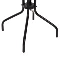 OUTDOOR DINING SET 3PCS LEON FK5181.03 METAL CHAIRS & TABLE Φ60cm BLACK
