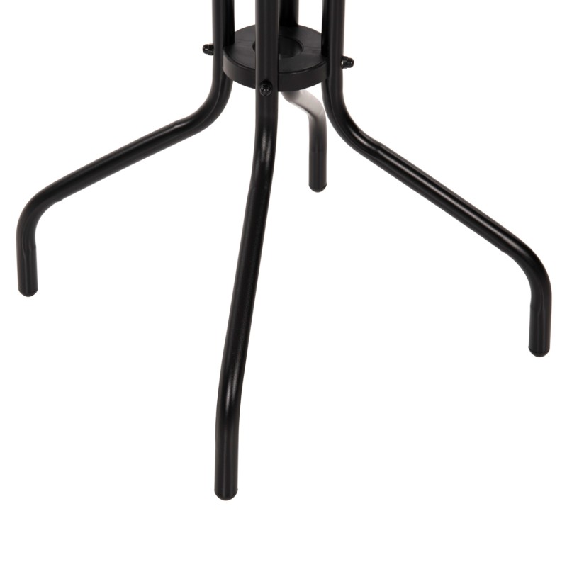 OUTDOOR DINING SET 3PCS LAURA ΗΜ10467.03 METAL & ALUM. CHAIRS & TABLE Φ60cm BLACK OUTDOOR DINING SET 3PCS LAURA ΗΜ10467.03 METAL & ALUM. CHAIRS & TABLE Φ60cm BLACK