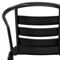 OUTDOOR DINING SET 3PCS LAURA ΗΜ10467.03 METAL & ALUM. CHAIRS & TABLE Φ60cm BLACK OUTDOOR DINING SET 3PCS LAURA ΗΜ10467.03 METAL & ALUM. CHAIRS & TABLE Φ60cm BLACK