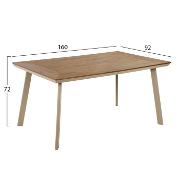 OUTDOOR DINING SET TABER FK10840.01 TABLE & 4 DINING CHAIRS-ALUMINUM & POLYWOOD--CHAMPAGNE OUTDOOR DINING SET TABER FK10840.01 TABLE & 4 DINING CHAIRS-ALUMINUM & POLYWOOD--CHAMPAGNE