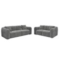 SOFA SET 2PCS JUNOA FK10819.01 GREY FABRIC