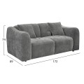 SOFA SET 2PCS JUNOA FK10819.01 GREY FABRIC