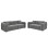 SOFA SET 2PCS JUNOA FK10819.01 GREY FABRIC