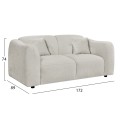 SOFA SET 2PCS JUNOA FK10819.02 ECRU FABRIC