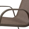 OUTDOOR DINING SET 5PCS ADAM FK10565.02 METAL & TEXTILENE--BROWN