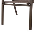 OUTDOOR DINING SET 5PCS ADAM FK10565.02 METAL & TEXTILENE--BROWN