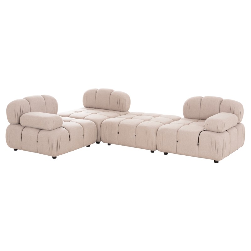 POLYMORPHIC SOFA SHIFTER FK6073.12 TEXTURED FABRIC IN LIGHT BEIGE COLOR 290x196x76Hcm. POLYMORPHIC SOFA SHIFTER FK6073.12 TEXTURED FABRIC IN LIGHT BEIGE COLOR 290x196x76Hcm.