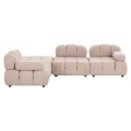 POLYMORPHIC SOFA SHIFTER FK6073.12 TEXTURED FABRIC IN LIGHT BEIGE COLOR 290x196x76Hcm. POLYMORPHIC SOFA SHIFTER FK6073.12 TEXTURED FABRIC IN LIGHT BEIGE COLOR 290x196x76Hcm.