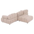 POLYMORPHIC SOFA SHIFTER FK6073.12 TEXTURED FABRIC IN LIGHT BEIGE COLOR 290x196x76Hcm. POLYMORPHIC SOFA SHIFTER FK6073.12 TEXTURED FABRIC IN LIGHT BEIGE COLOR 290x196x76Hcm.