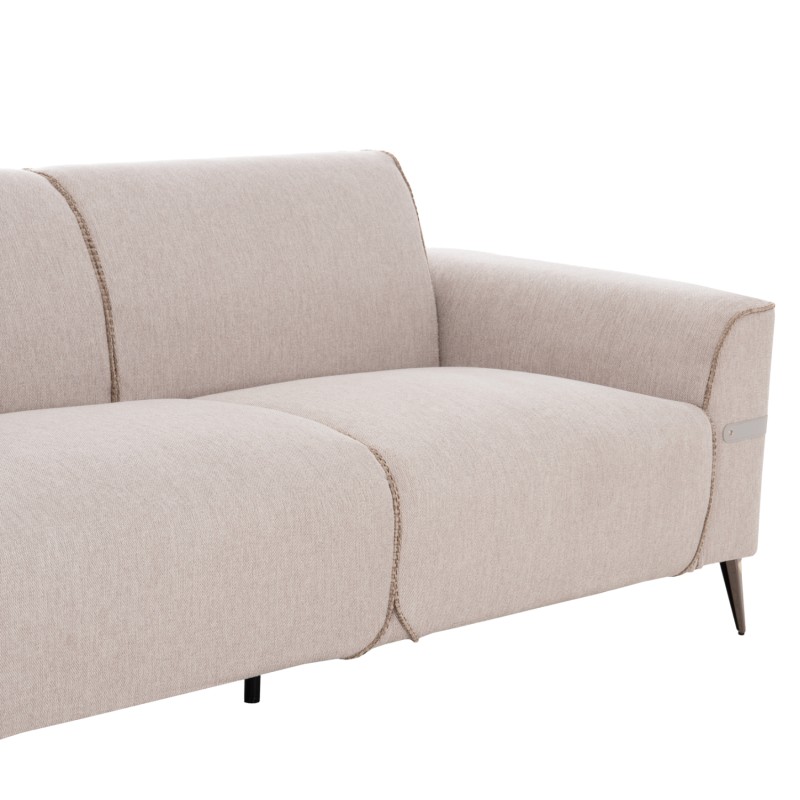 SOFA SET 2PCS FERIN FK6070.12 ECRU FABRIC WITH METAL LEGS SOFA SET 2PCS FERIN FK6070.12 ECRU FABRIC WITH METAL LEGS