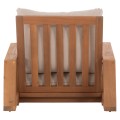 LOUNGE CHAIR MIREX FK6641 ACACIA WOOD IN NATURAL--CUSHIONS IN ECRU 80x96x62Hcm. LOUNGE CHAIR MIREX FK6641 ACACIA WOOD IN NATURAL--CUSHIONS IN ECRU 80x96x62Hcm.