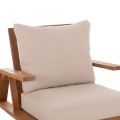 LOUNGE CHAIR MIREX FK6641 ACACIA WOOD IN NATURAL--CUSHIONS IN ECRU 80x96x62Hcm. LOUNGE CHAIR MIREX FK6641 ACACIA WOOD IN NATURAL--CUSHIONS IN ECRU 80x96x62Hcm.