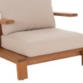 LOUNGE CHAIR MIREX FK6641 ACACIA WOOD IN NATURAL--CUSHIONS IN ECRU 80x96x62Hcm. LOUNGE CHAIR MIREX FK6641 ACACIA WOOD IN NATURAL--CUSHIONS IN ECRU 80x96x62Hcm.