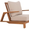 LOUNGE CHAIR MIREX FK6641 ACACIA WOOD IN NATURAL--CUSHIONS IN ECRU 80x96x62Hcm. LOUNGE CHAIR MIREX FK6641 ACACIA WOOD IN NATURAL--CUSHIONS IN ECRU 80x96x62Hcm.