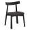 DINING CHAIR OSORIO FK18335.02 RUBBERWOOD & ROPE IN BLACK 51x55x74Hcm.