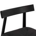 DINING CHAIR OSORIO FK18335.02 RUBBERWOOD & ROPE IN BLACK 51x55x74Hcm. DINING CHAIR OSORIO FK18335.02 RUBBERWOOD & ROPE IN BLACK 51x55x74Hcm.