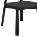 DINING CHAIR OSORIO FK18335.02 RUBBERWOOD & ROPE IN BLACK 51x55x74Hcm. DINING CHAIR OSORIO FK18335.02 RUBBERWOOD & ROPE IN BLACK 51x55x74Hcm.