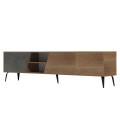TV FURNITURE CATERRA FK18374.14 MELAMINE NATURAL-MOORE STONE 180Χ35.5Χ48Hcm. TV FURNITURE CATERRA FK18374.14 MELAMINE NATURAL-MOORE STONE 180Χ35.5Χ48Hcm.
