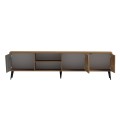 TV FURNITURE CATERRA FK18374.14 MELAMINE NATURAL-MOORE STONE 180Χ35.5Χ48Hcm. TV FURNITURE CATERRA FK18374.14 MELAMINE NATURAL-MOORE STONE 180Χ35.5Χ48Hcm.