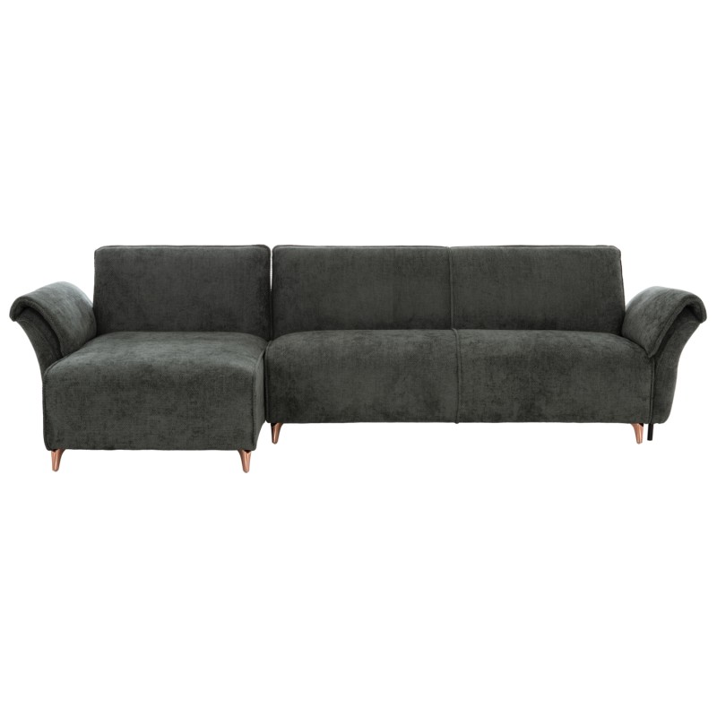 CORNER REVERSIBLE SOFA-BED MAILO FK6071.03 GREEN FABRIC-METAL LEGS 300x145x80Hcm.