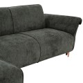 CORNER REVERSIBLE SOFA-BED MAILO FK6071.03 GREEN FABRIC-METAL LEGS 300x145x80Hcm.