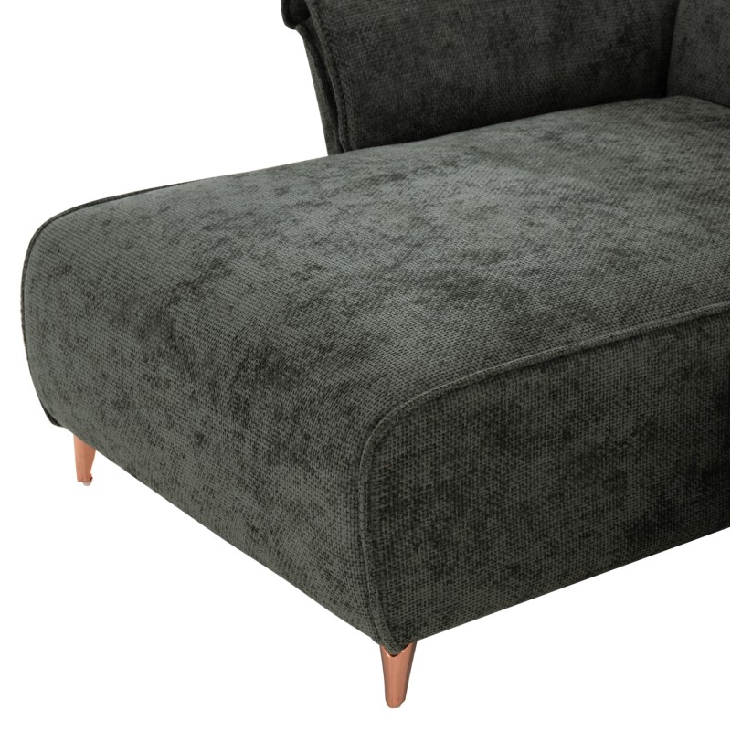 CORNER REVERSIBLE SOFA-BED MAILO FK6071.03 GREEN FABRIC-METAL LEGS 300x145x80Hcm.