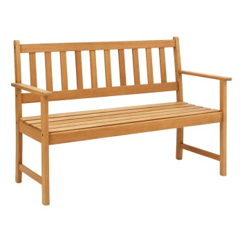 OUTDOOR BENCH 2-SEATER FORNEL FK6546 ACACIA WOOD IN NATURAL COLOR 122x57x85Hcm.