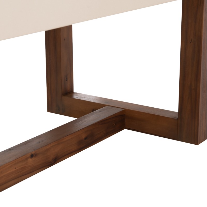 DINING TABLE ASTOR FK6572.02 BEIGE FIBER CEMENT TOP--ACACIA WOOD LEGS 240x100x75Hcm DINING TABLE ASTOR FK6572.02 BEIGE FIBER CEMENT TOP--ACACIA WOOD LEGS 240x100x75Hcm