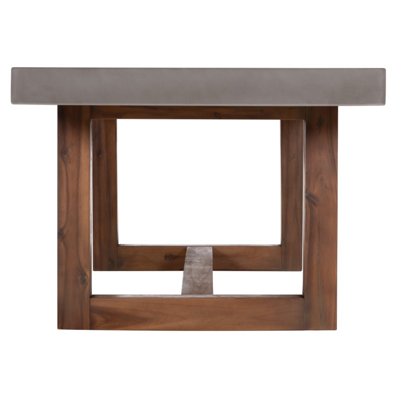 DINING TABLE ASTOR FK6572.01 GREY FIBER CEMENT TOP--ACACIA WOOD LEGS 240x100x75Hcm DINING TABLE ASTOR FK6572.01 GREY FIBER CEMENT TOP--ACACIA WOOD LEGS 240x100x75Hcm