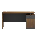 OFFICE DESK WITH RIGHT SIDE CABINET TACTIC FK18388.03 MELAMINE IN WALNUT/GREY 150x80x76Hcm OFFICE DESK WITH RIGHT SIDE CABINET TACTIC FK18388.03 MELAMINE IN WALNUT/GREY 150x80x76Hcm