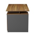 OFFICE DESK WITH RIGHT SIDE CABINET TACTIC FK18388.03 MELAMINE IN WALNUT/GREY 150x80x76Hcm OFFICE DESK WITH RIGHT SIDE CABINET TACTIC FK18388.03 MELAMINE IN WALNUT/GREY 150x80x76Hcm