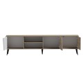 TV FURNITURE CATERRA FK18374.11 MELAMINE SONAMA/WHITE 180Χ35.5Χ48Hcm. TV FURNITURE CATERRA FK18374.11 MELAMINE SONAMA/WHITE 180Χ35.5Χ48Hcm.