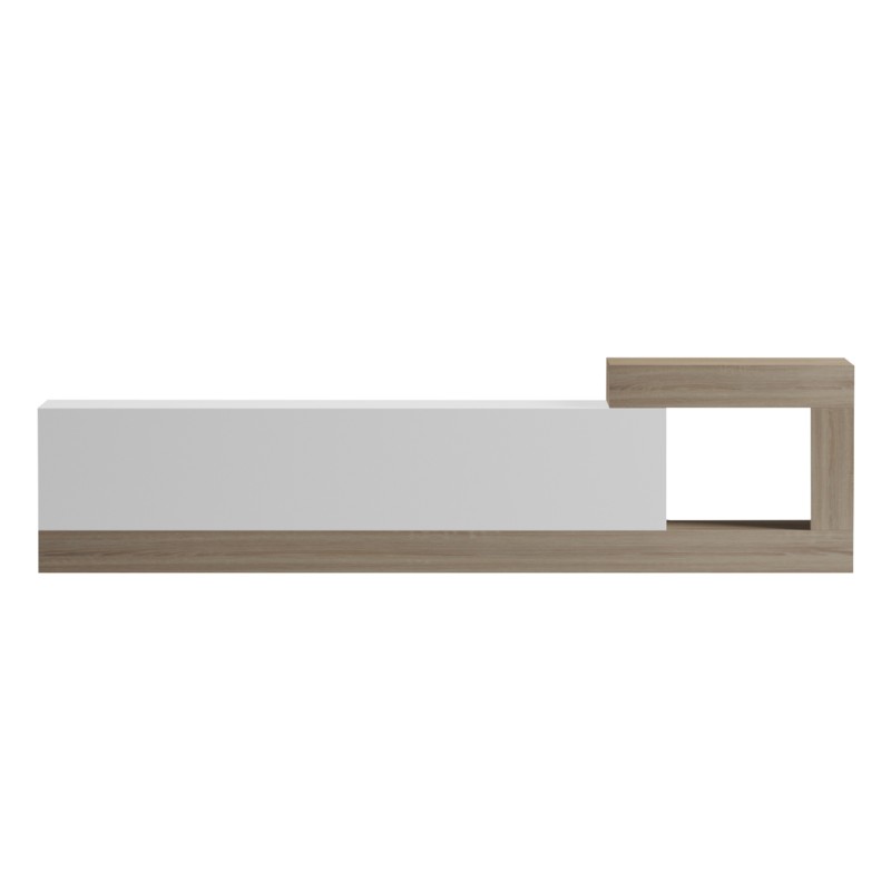 ON-WALL TV FURNITURE ESSENZA FK18372.11 MELAMINE SONAMA/WHITE 150x29.6x38.6Hcm. ON-WALL TV FURNITURE ESSENZA FK18372.11 MELAMINE SONAMA/WHITE 150x29.6x38.6Hcm.