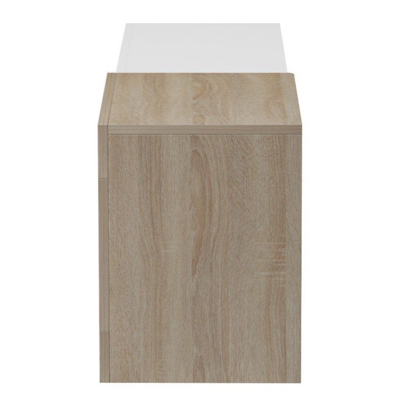 ON-WALL TV FURNITURE ESSENZA FK18372.11 MELAMINE SONAMA/WHITE 150x29.6x38.6Hcm. ON-WALL TV FURNITURE ESSENZA FK18372.11 MELAMINE SONAMA/WHITE 150x29.6x38.6Hcm.