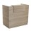 RECEPTION DESK BARRY FK2152.01 MELAMINE IN SONAMA COLOR 120x70x110Hcm.