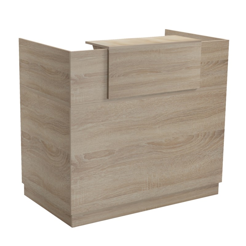 RECEPTION DESK BARRY FK2152.01 MELAMINE IN SONAMA COLOR 120x70x110Hcm. RECEPTION DESK BARRY FK2152.01 MELAMINE IN SONAMA COLOR 120x70x110Hcm.