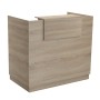 RECEPTION DESK BARRY FK2152.01 MELAMINE IN SONAMA COLOR 120x70x110Hcm.