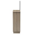 ENTRANCE FURNITURE WITH WALL MIRROR SONG FK18379.13 MELAMINE IN SONAMA/GREY 80x30x90Hcm ENTRANCE FURNITURE WITH WALL MIRROR SONG FK18379.13 MELAMINE IN SONAMA/GREY 80x30x90Hcm