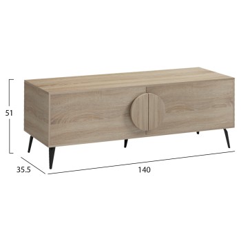 TV FURNITURE SAVORE FK18369.01 MELAMINE IN SONAMA 140Χ35.5Χ51Hcm. TV FURNITURE SAVORE FK18369.01 MELAMINE IN SONAMA 140Χ35.5Χ51Hcm.