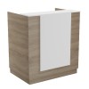 RECEPTION DESK KARMEN FK2155.01 MELAMINE IN SONAMA/WHITE 100x70x110Hcm.