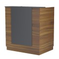RECEPTION DESK KARMEN FK2155.03 MELAMINE IN WALNUT/GREY 100x70x110Hcm. RECEPTION DESK KARMEN FK2155.03 MELAMINE IN WALNUT/GREY 100x70x110Hcm.
