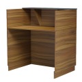 RECEPTION DESK KARMEN FK2155.03 MELAMINE IN WALNUT/GREY 100x70x110Hcm. RECEPTION DESK KARMEN FK2155.03 MELAMINE IN WALNUT/GREY 100x70x110Hcm.