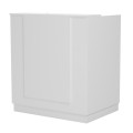 RECEPTION DESK KARMEN FK2155.02 MELAMINE IN WHITE 100x70x110Hcm. RECEPTION DESK KARMEN FK2155.02 MELAMINE IN WHITE 100x70x110Hcm.